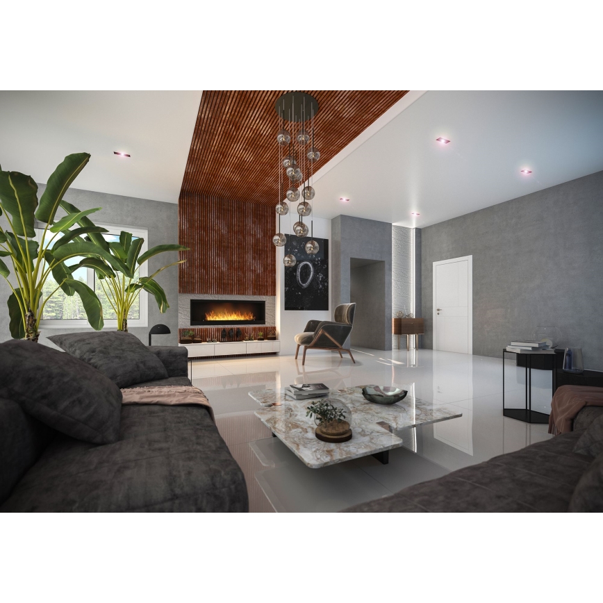 InFire - Built-in BIO fireplace 150x50 cm 4,2kW svart