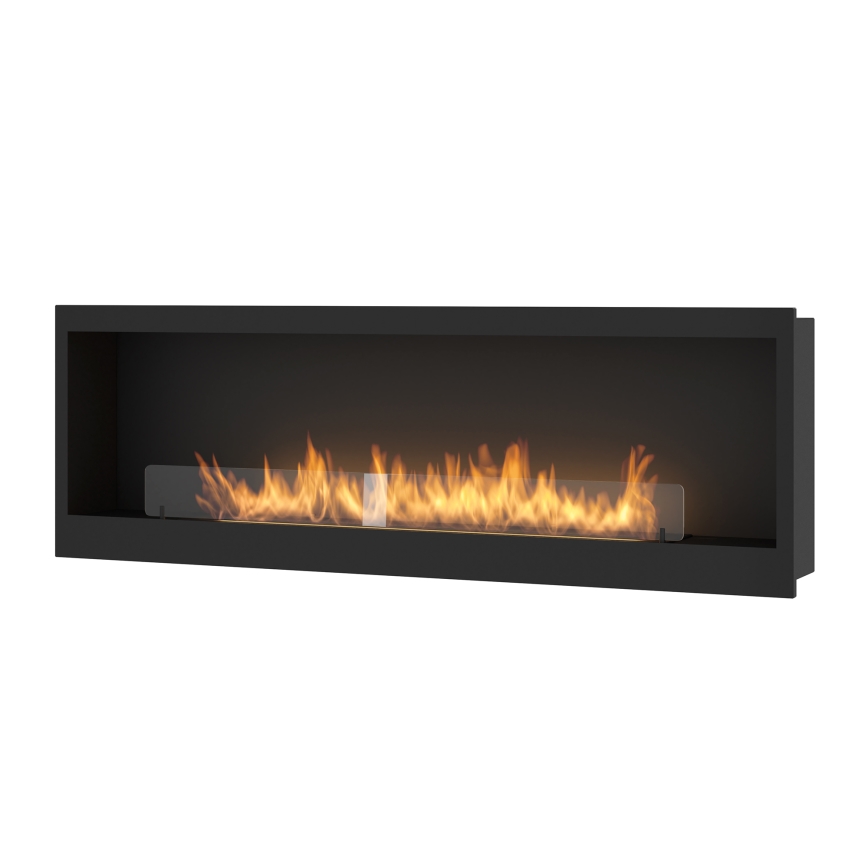 InFire - Built-in BIO fireplace 150x50 cm 4,2kW svart