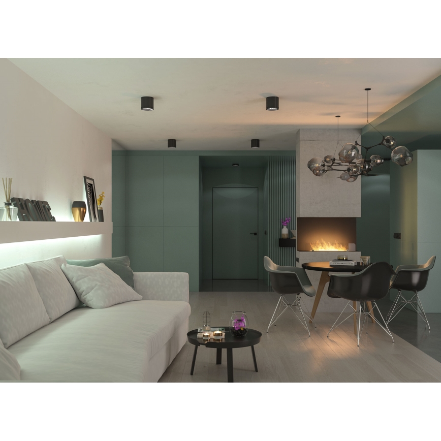 InFire - Built-in BIO fireplace 80x45 cm 3kW svart