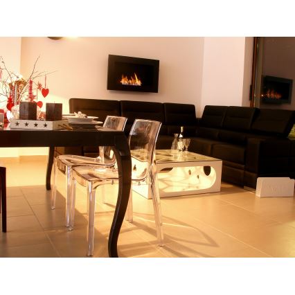 InFire - Built-in BIO fireplace 90x50 cm 3kW svart