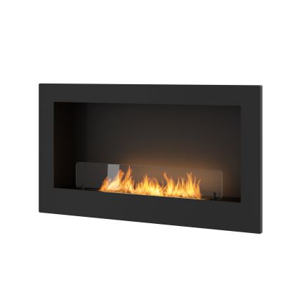 InFire - Built-in BIO fireplace 90x50 cm 3kW svart
