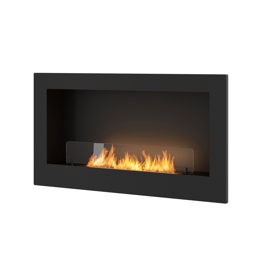 InFire - Built-in BIO fireplace 90x50 cm 3kW svart