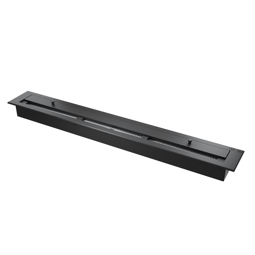 InFire - Corner BIO fireplace 110x45 cm 3kW svart