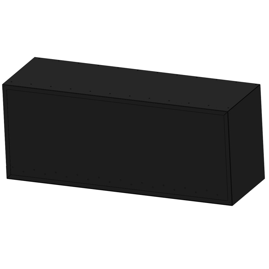 InFire - Corner BIO fireplace 110x45 cm 3kW svart