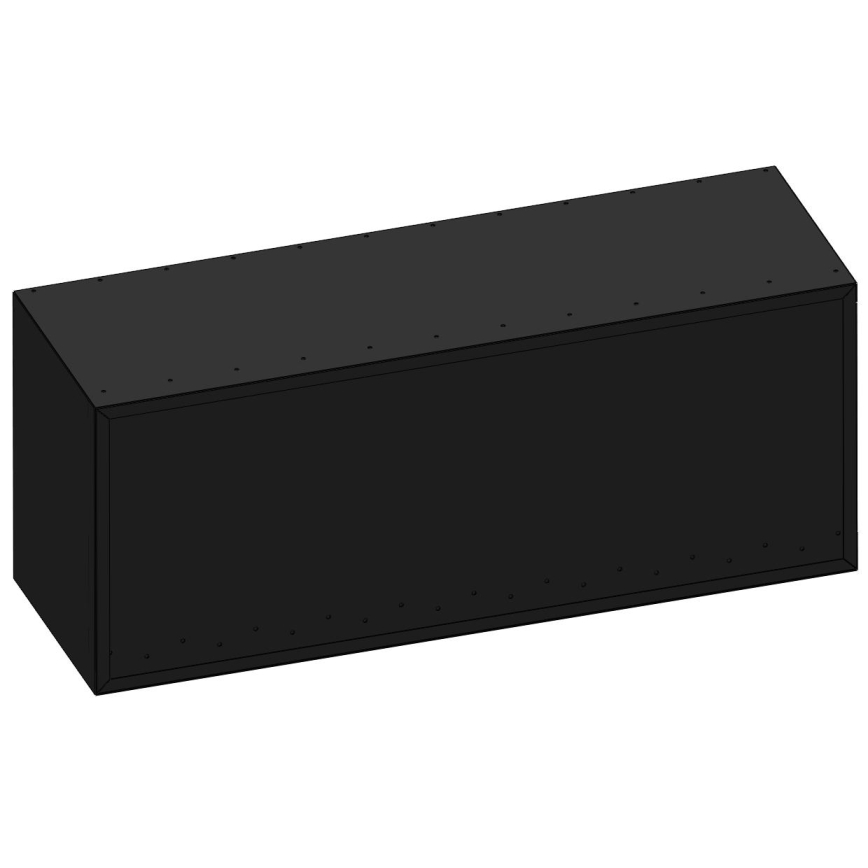InFire - Corner BIO fireplace 110x45 cm 3kW svart