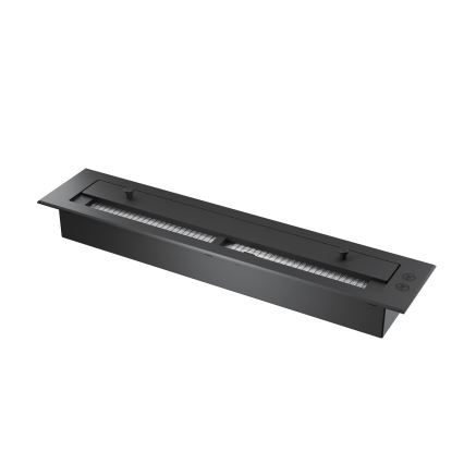 InFire - Corner BIO fireplace 84x54 cm 3kW svart