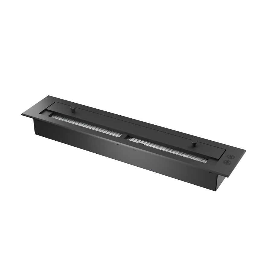 InFire - Corner BIO fireplace 84x54 cm 3kW svart