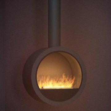 InFire - Hanging BIO fireplace diameter 70 cm 3kW svart
