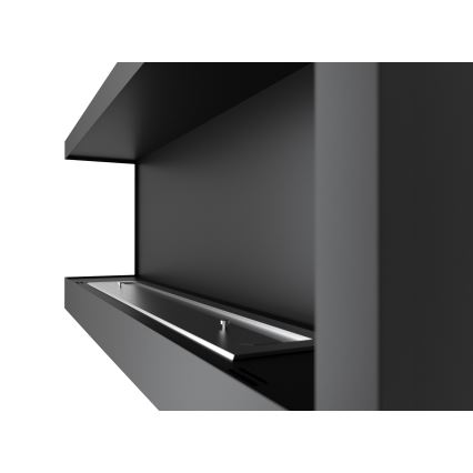 InFire - Hörn BIO eldstad 45x120 cm 3kW svart