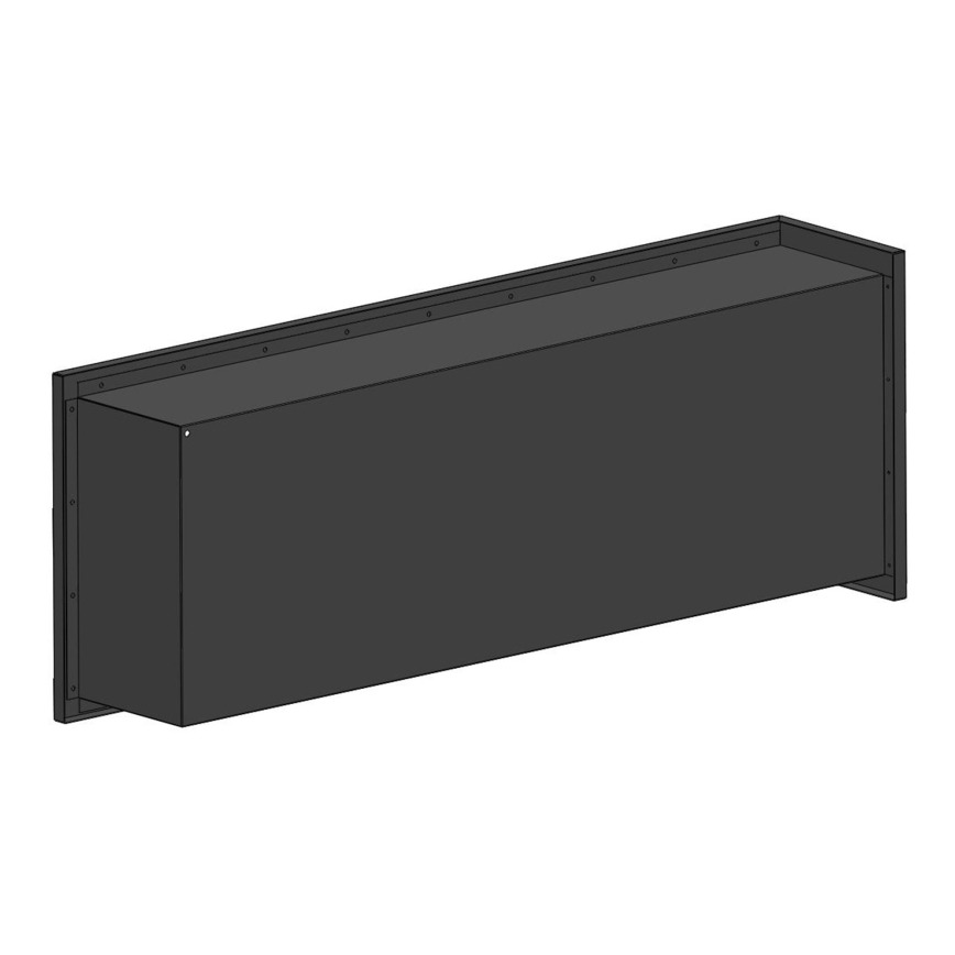 InFire - Hörn BIO eldstad 45x120 cm 3kW svart