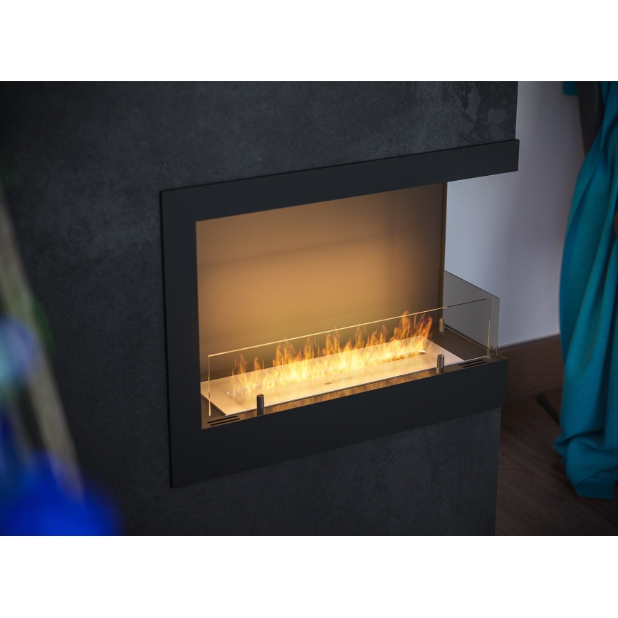 InFire - Hörn BIO eldstad 45x60 cm 3kW svart