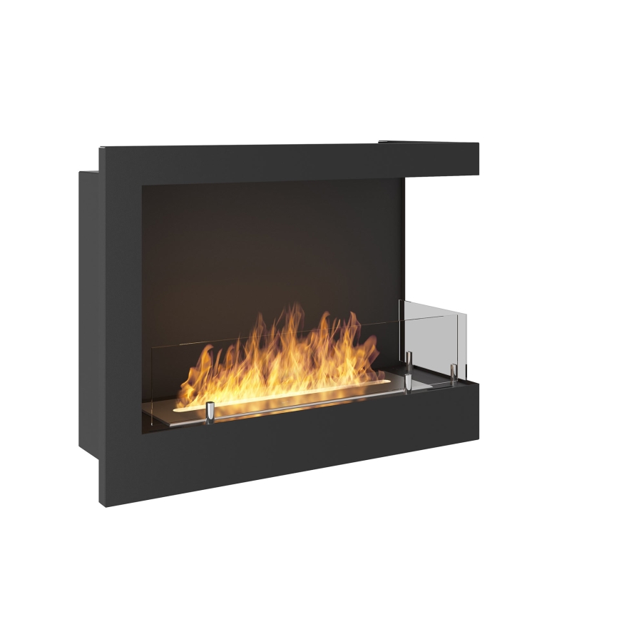 InFire - Hörn BIO eldstad 45x60 cm 3kW svart