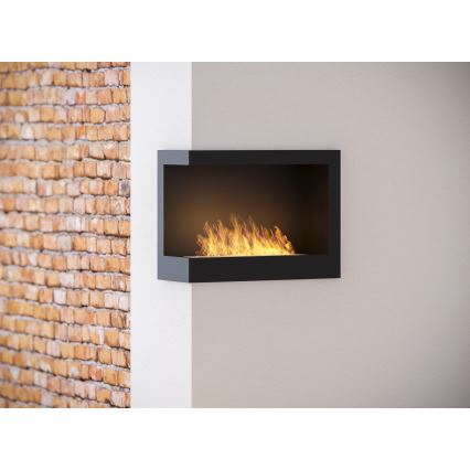 InFire - Hörn BIO eldstad 45x60 cm 3kW svart