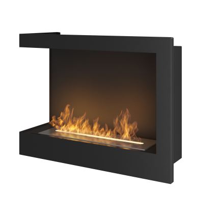 InFire - Hörn BIO eldstad 45x60 cm 3kW svart