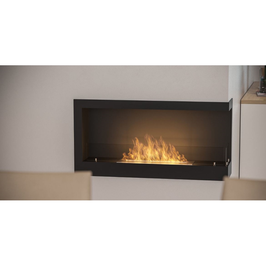InFire - Hörn BIO eldstad 45x90 cm 3kW svart