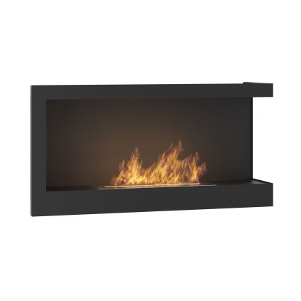 InFire - Hörn BIO eldstad 45x90 cm 3kW svart