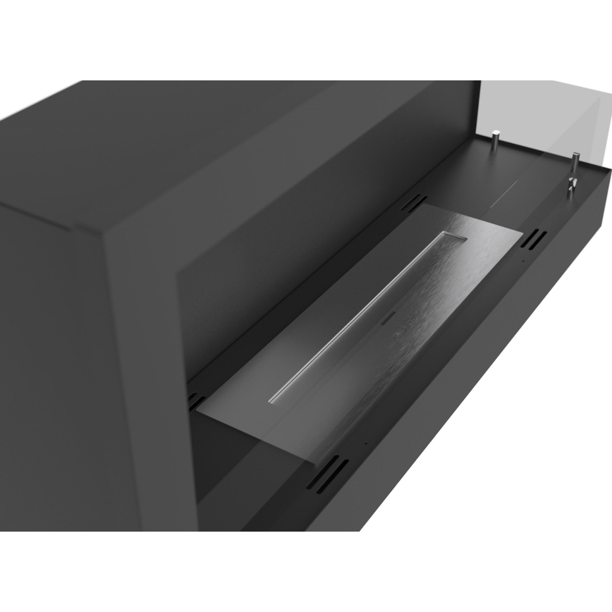 InFire - Hörn BIO eldstad 45x90 cm 3kW svart
