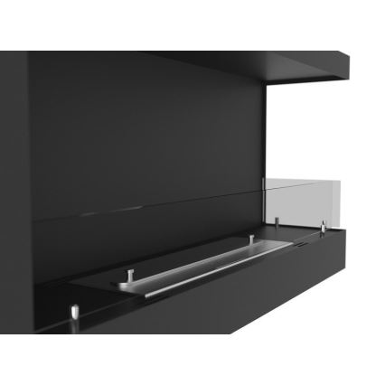 InFire - Hörn BIO eldstad 45x90 cm 3kW svart