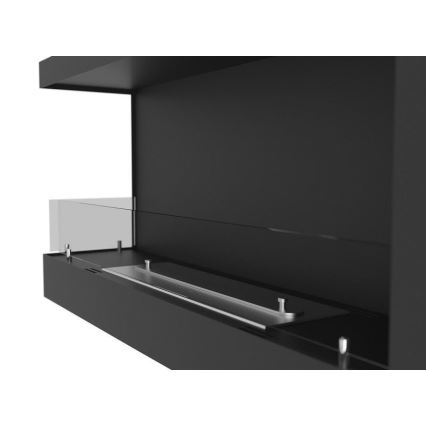 InFire - Hörn BIO eldstad 45x90 cm 3kW svart