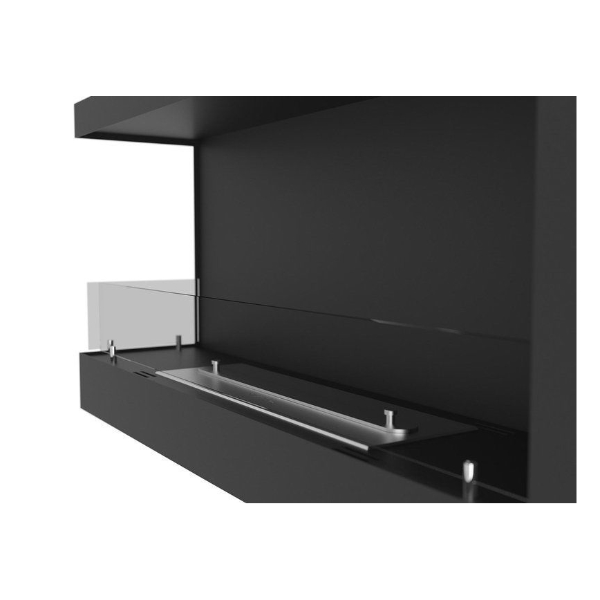 InFire - Hörn BIO eldstad 45x90 cm 3kW svart