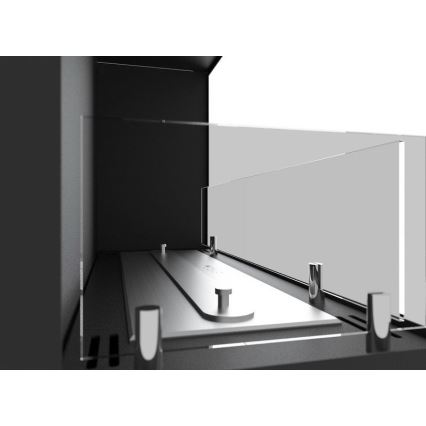 InFire - Hörn BIO eldstad 45x90 cm 3kW svart