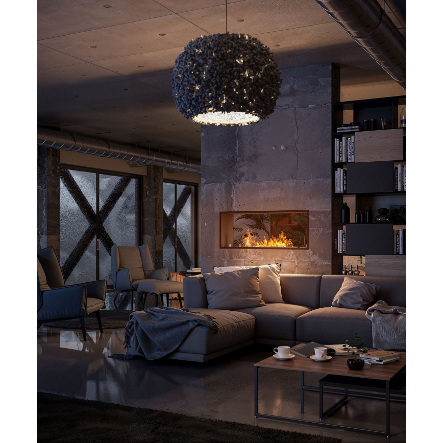 InFire - Inbyggd BIO eldstad 48,5x123,5 cm 6kW svart