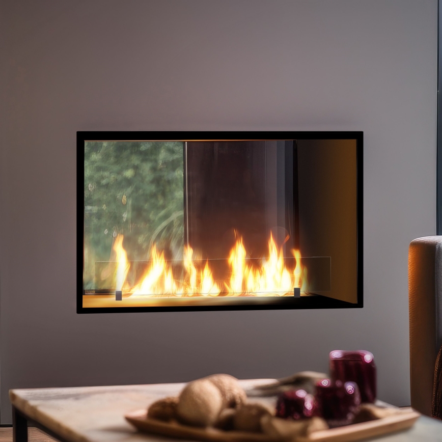 InFire - Inbyggd BIO eldstad 48,5x83,5 cm 3,5kW svart