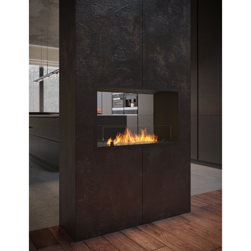 InFire - Inbyggd BIO eldstad 48,5x83,5 cm 3,5kW svart