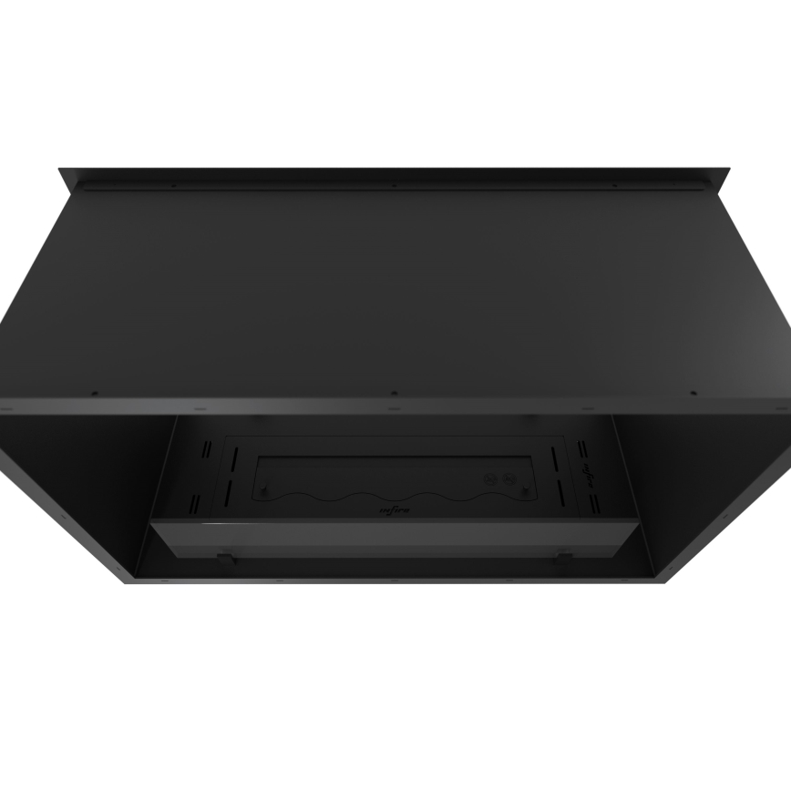 InFire - Inbyggd BIO eldstad 48,5x83,5 cm 3,5kW svart