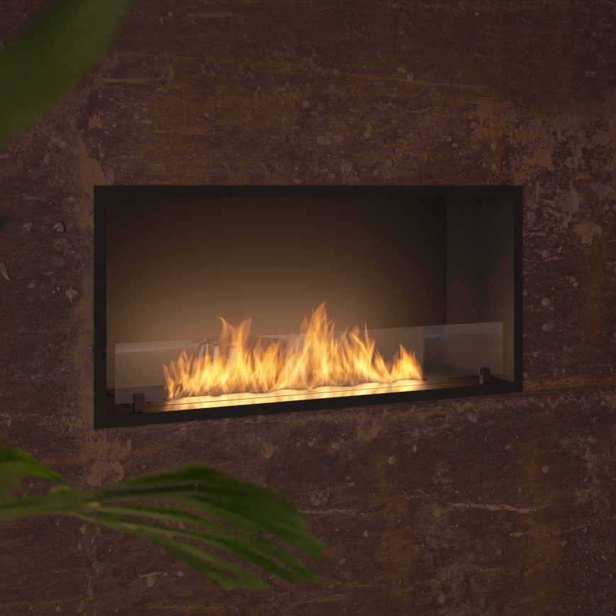 InFire - Inbyggd BIO eldstad 49,4x104,4 cm 6kW svart