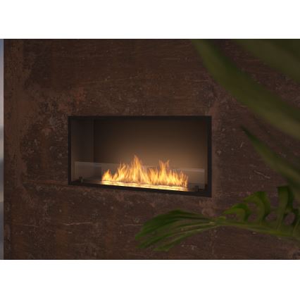 InFire - Inbyggd BIO eldstad 49,4x104,4 cm 6kW svart