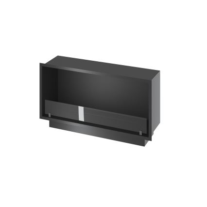 InFire - Inbyggd BIO eldstad 49,4x104,4 cm 6kW svart