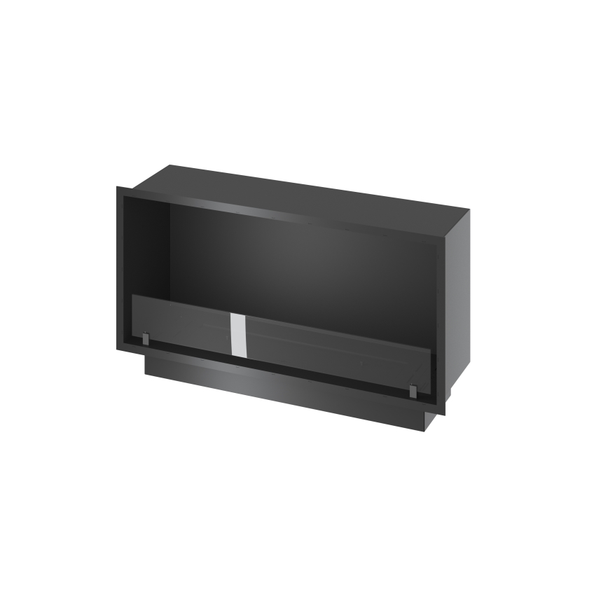 InFire - Inbyggd BIO eldstad 49,4x104,4 cm 6kW svart