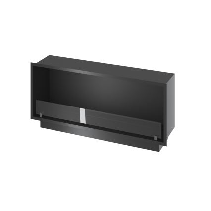 InFire - Inbyggd BIO eldstad 49,4x124,4 cm 6kW svart