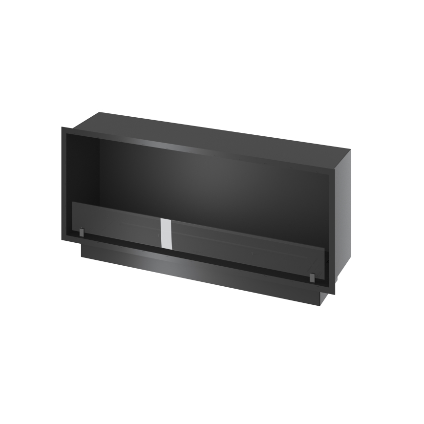 InFire - Inbyggd BIO eldstad 49,4x124,4 cm 6kW svart