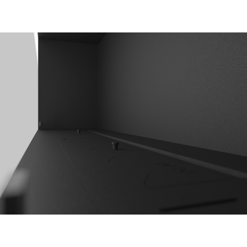 InFire - Inbyggd BIO eldstad 49,4x124,4 cm 6kW svart