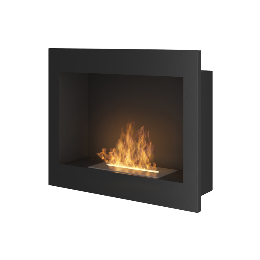 InFire - Inbyggd BIO eldstad 49x60 cm 3kW svart