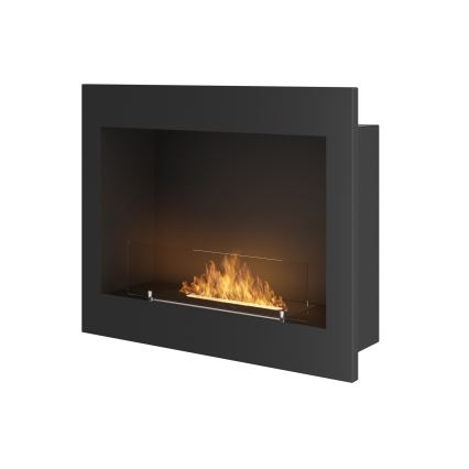 InFire - Inbyggd BIO eldstad 49x60 cm 3kW svart