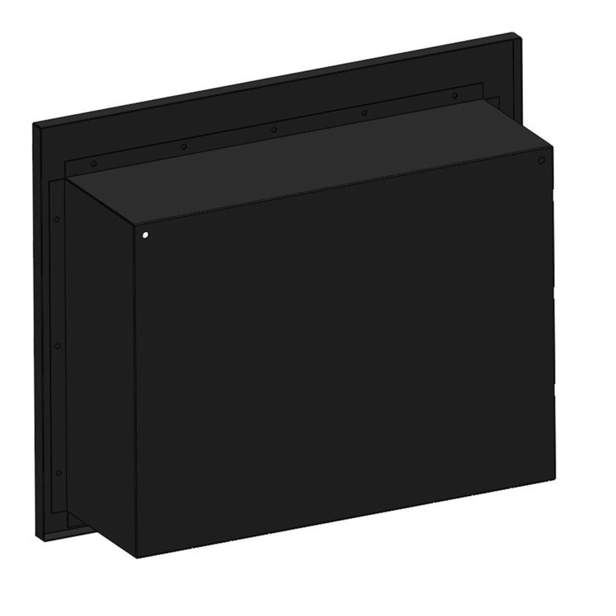 InFire - Inbyggd BIO eldstad 49x60 cm 3kW svart