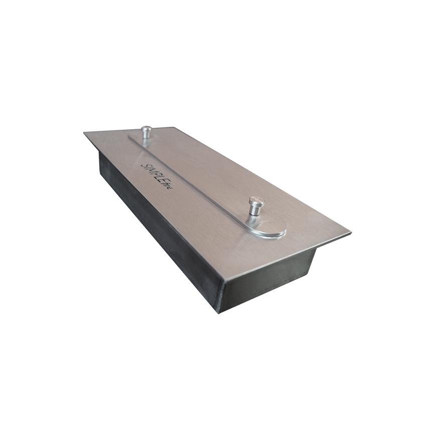 InFire - Inbyggd BIO eldstad 49x60 cm 3kW svart