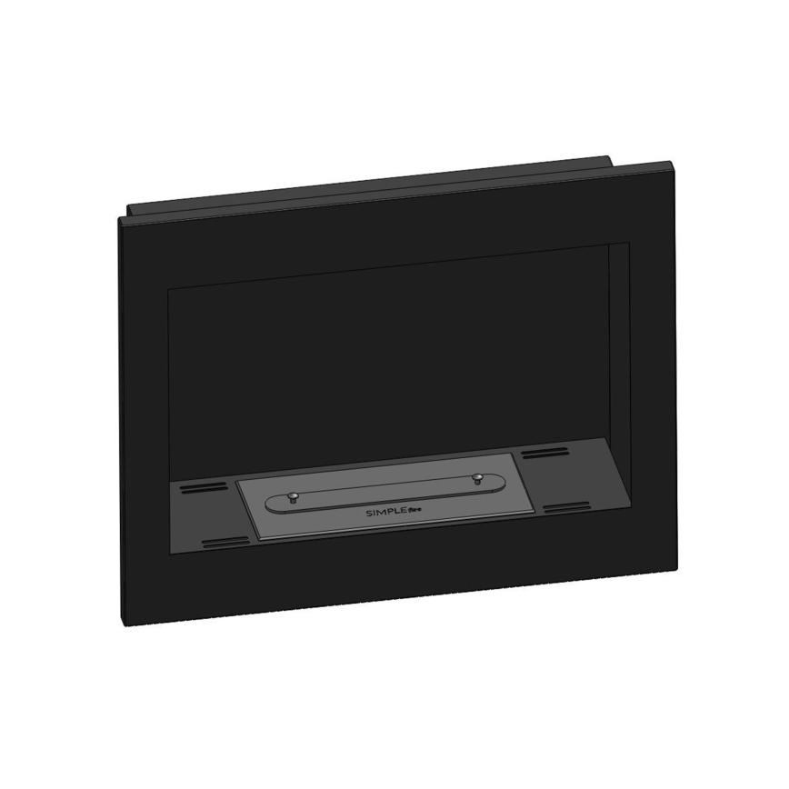 InFire - Inbyggd BIO eldstad 49x60 cm 3kW svart