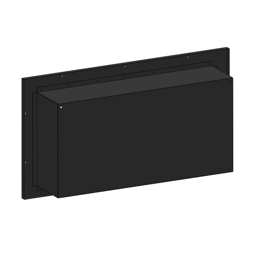 InFire - Inbyggd BIO eldstad 49x90 cm 3kW svart