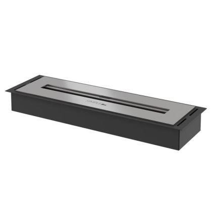 InFire - Inbyggd BIO eldstad 5,5x50 cm 3kW svart