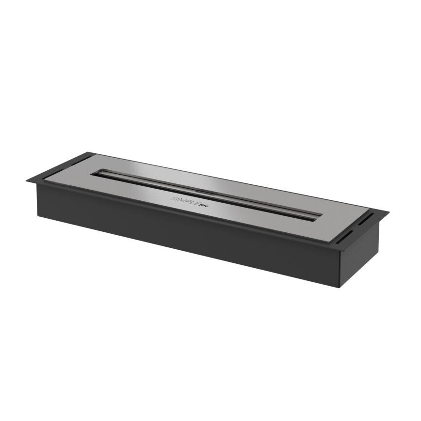 InFire - Inbyggd BIO eldstad 5,5x50 cm 3kW svart