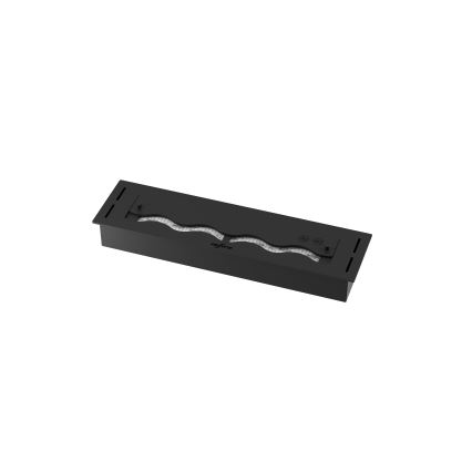 InFire - Inbyggd BIO eldstad 7,5x60 cm 3,5kW svart