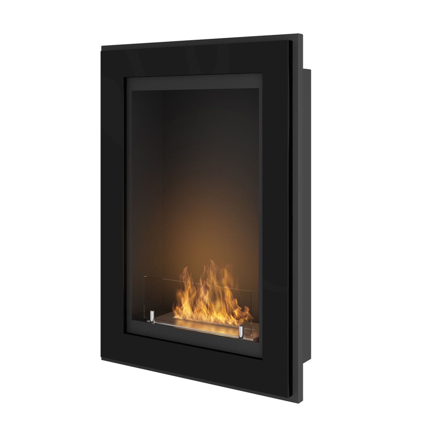 InFire - Inbyggd BIO eldstad 79x55 cm 3kW svart