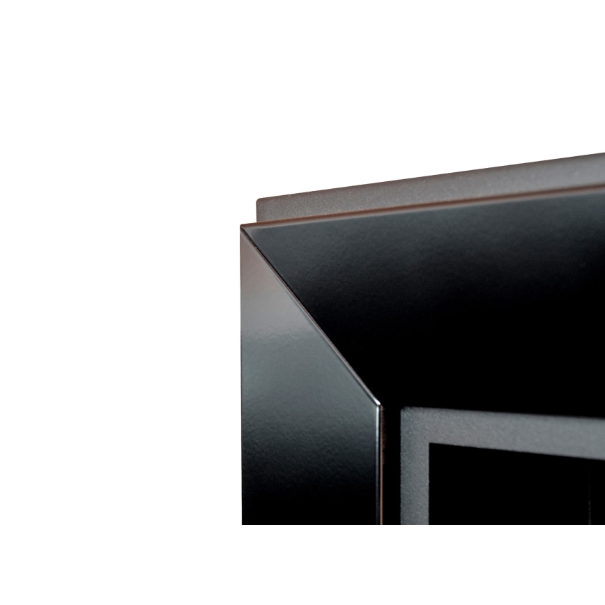 InFire - Inbyggd BIO eldstad 79x55 cm 3kW svart