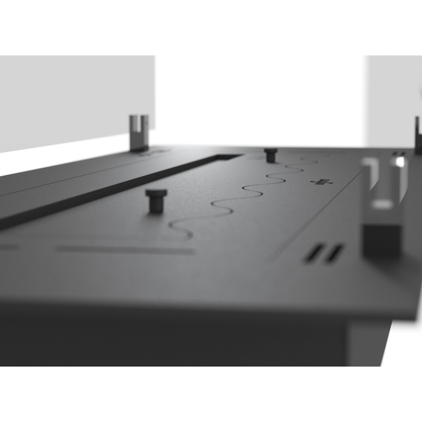 InFire - Inbyggd BIO eldstad 8,5x100 cm 6kW svart