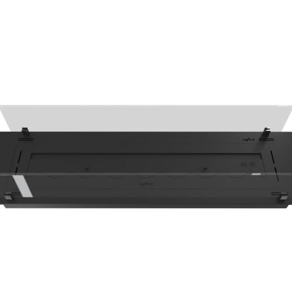 InFire - Inbyggd BIO eldstad 8,5x100 cm 6kW svart