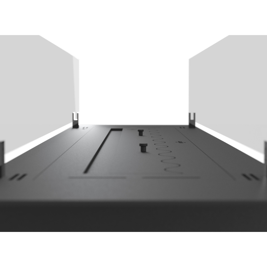 InFire - Inbyggd BIO eldstad 8,5x100 cm 6kW svart